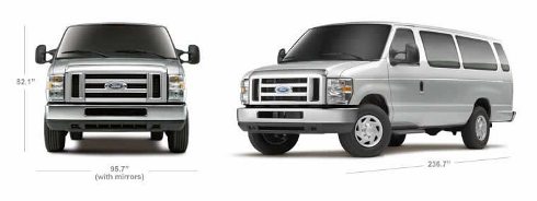 Ford Passenger Van Exterior Dimensions Ford Passenger Van Exterior Dimensions